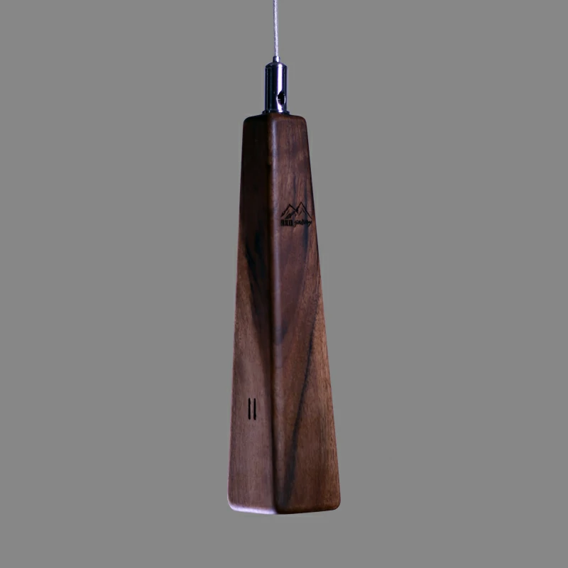 چراغ آویز چوبی مدل مینی لومیر - mini lumiere- گالری چوب آکو